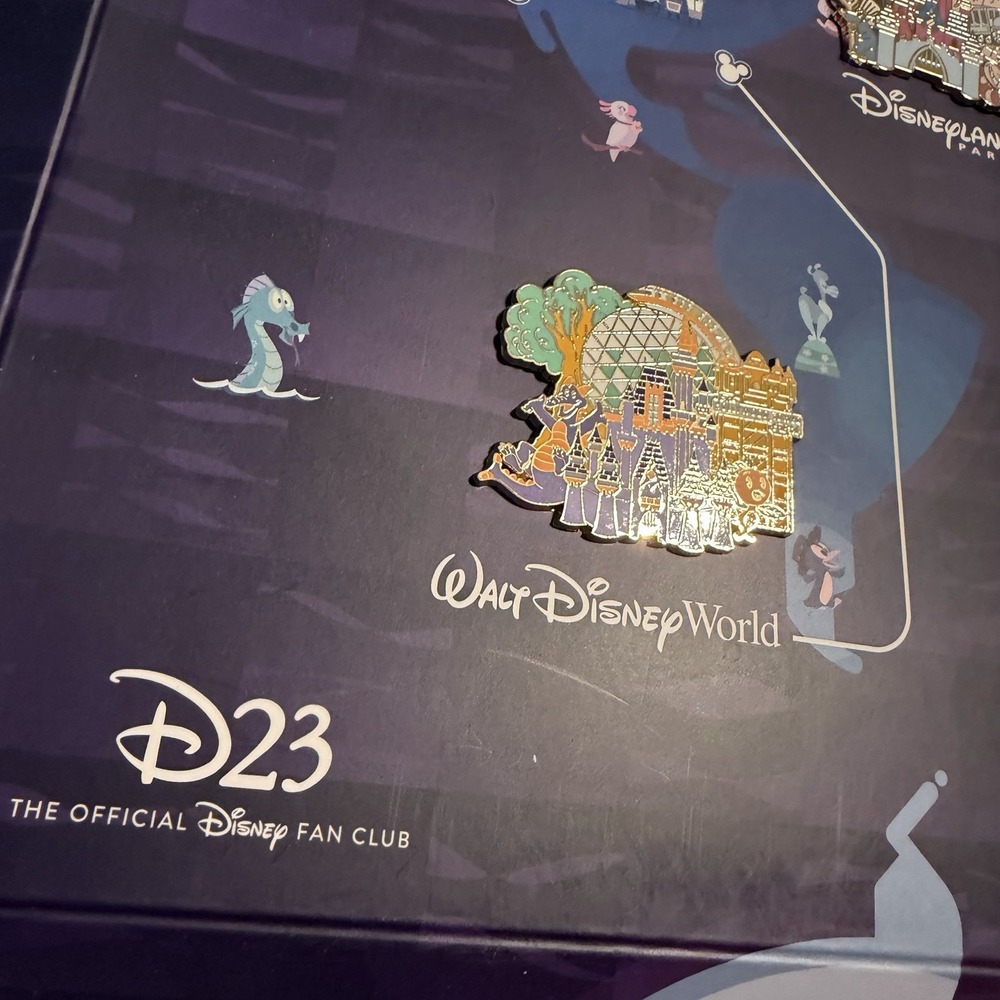 D23 Gold Member Exclusive - Around the World of Disney Parks Pin Set Only - Picture 2 of 11